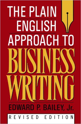 The Plain English Approach to Business Writing Book Cover