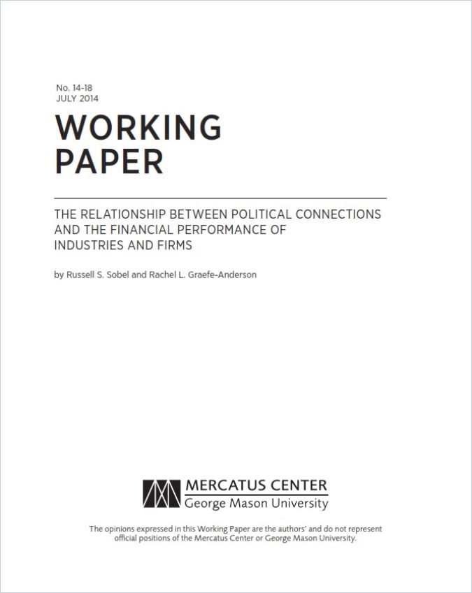 The Relationship Between Political Connections and the Financial Performance of Industries and Firms Book Cover
