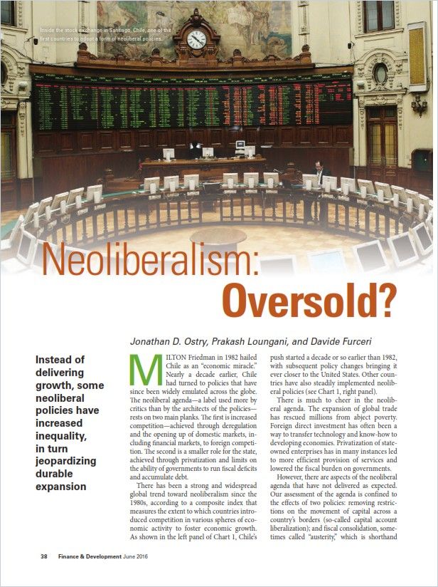 Neoliberalism: Oversold? Book Cover