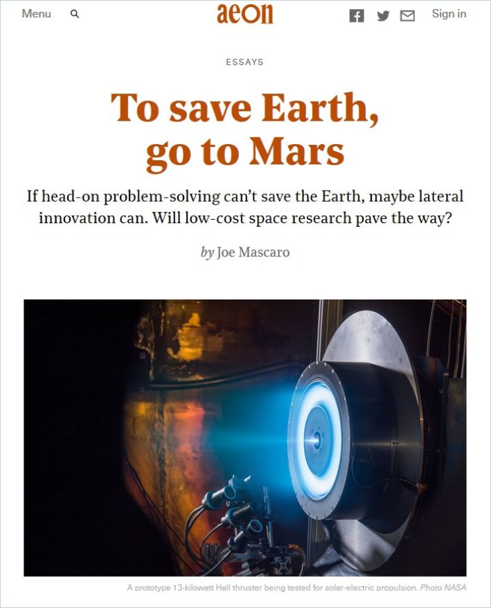 To Save Earth, Go to Mars Book Cover