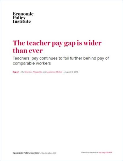 The Teacher Pay Gap Is Wider than Ever Book Cover