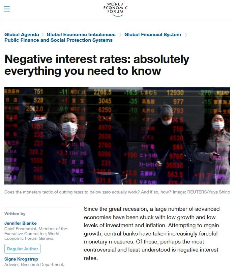 Negative Interest Rates Book Cover