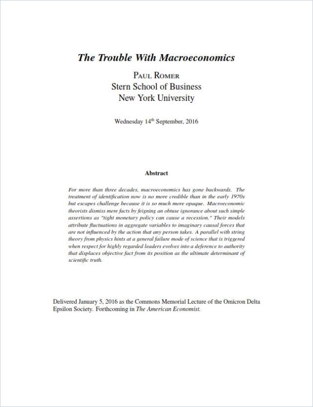 The Trouble With Macroeconomics Book Cover
