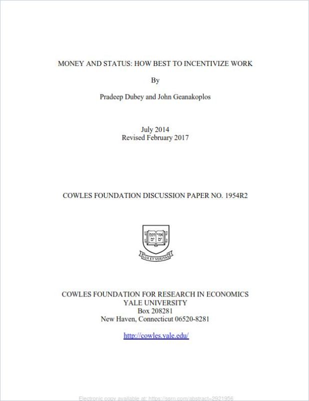 Money and Status Book Cover