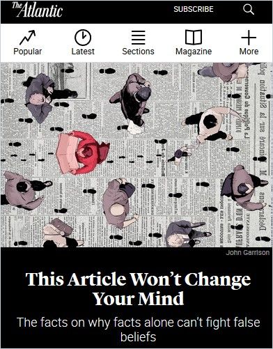 This Article Won’t Change Your Mind Book Cover