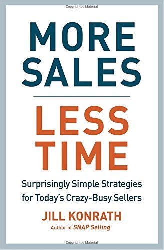 More Sales, Less Time Book Cover