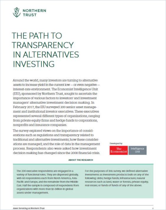 The Path to Transparency in Alternatives Investing Book Cover