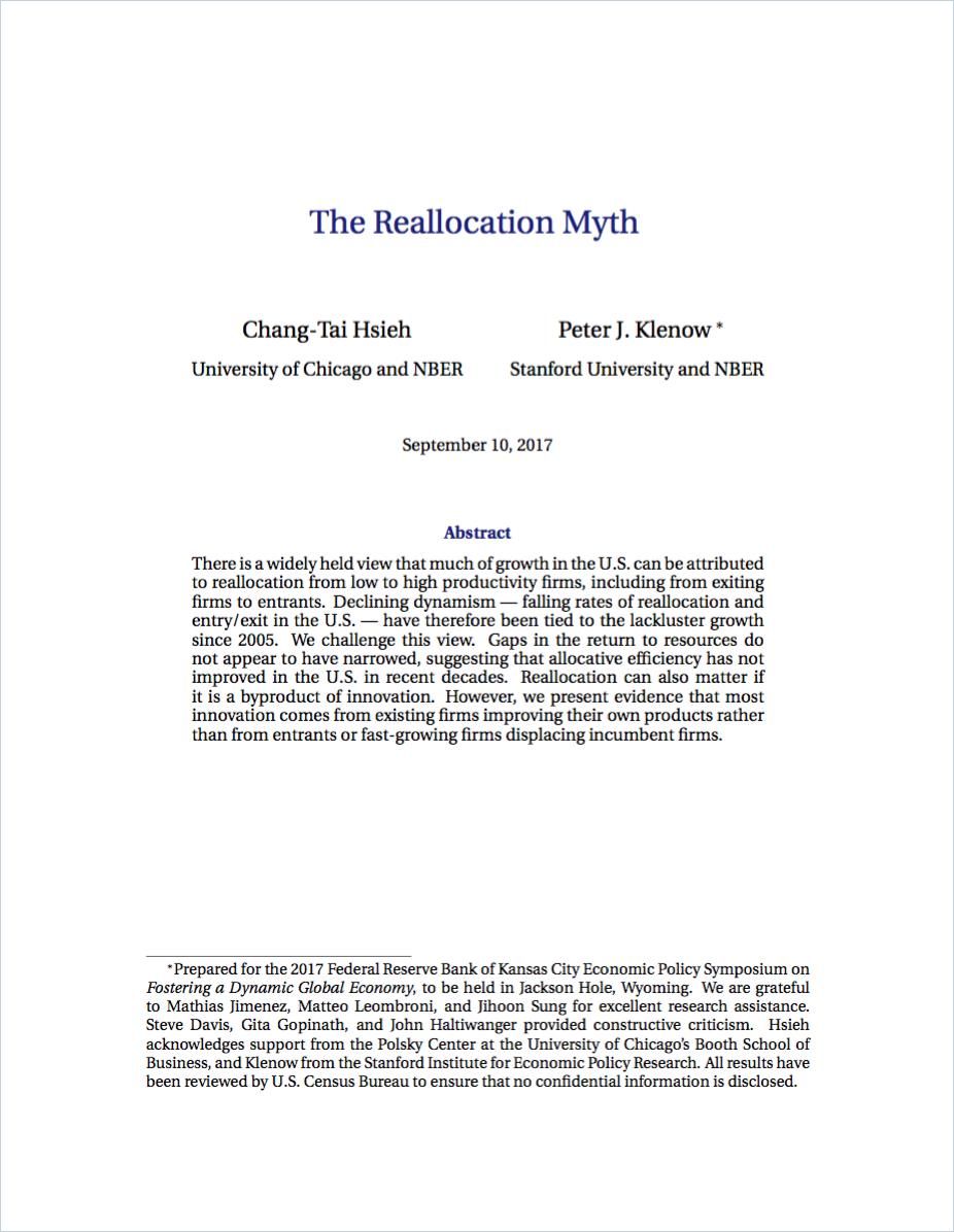 The Reallocation Myth Book Cover