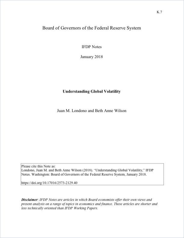 Understanding Global Volatility Book Cover