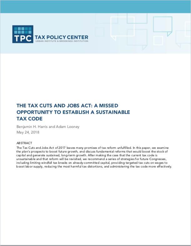 The Tax Cuts and Jobs Act Book Cover