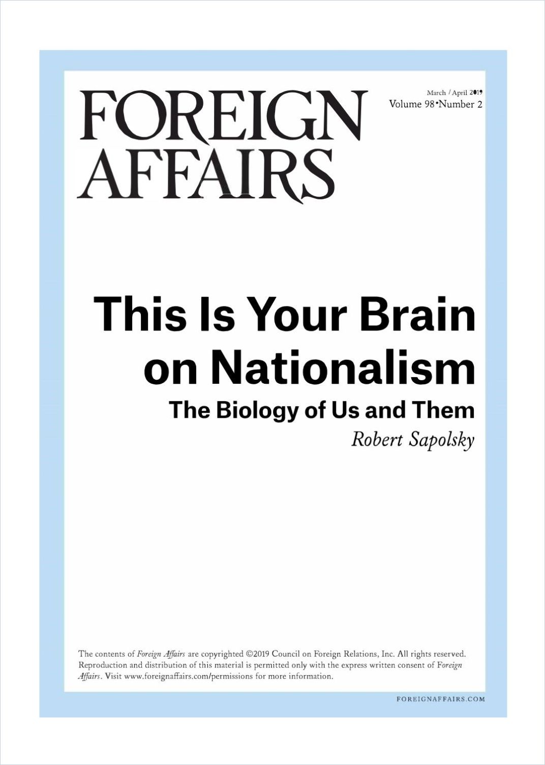 This Is Your Brain on Nationalism Book Cover