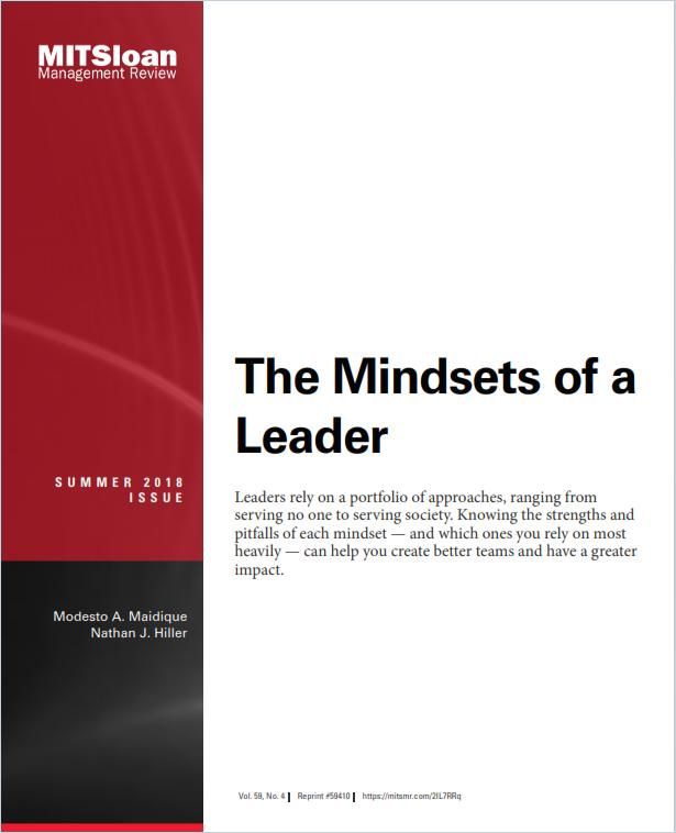 The Mindsets of a Leader Book Cover