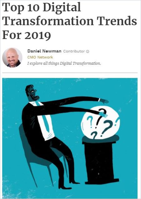 Top 10 Digital Transformation Trends for 2019 Book Cover