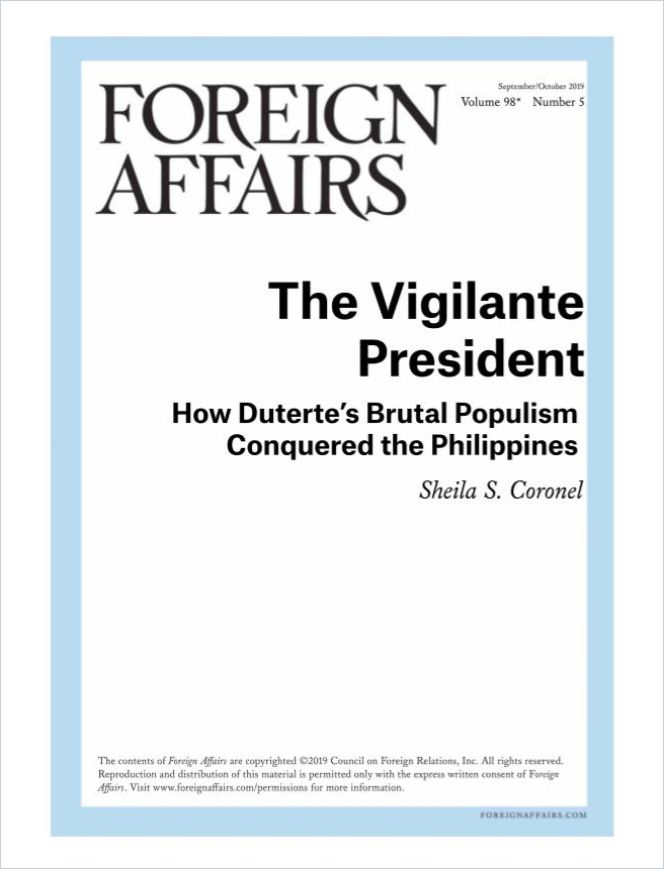 The Vigilante President Book Cover
