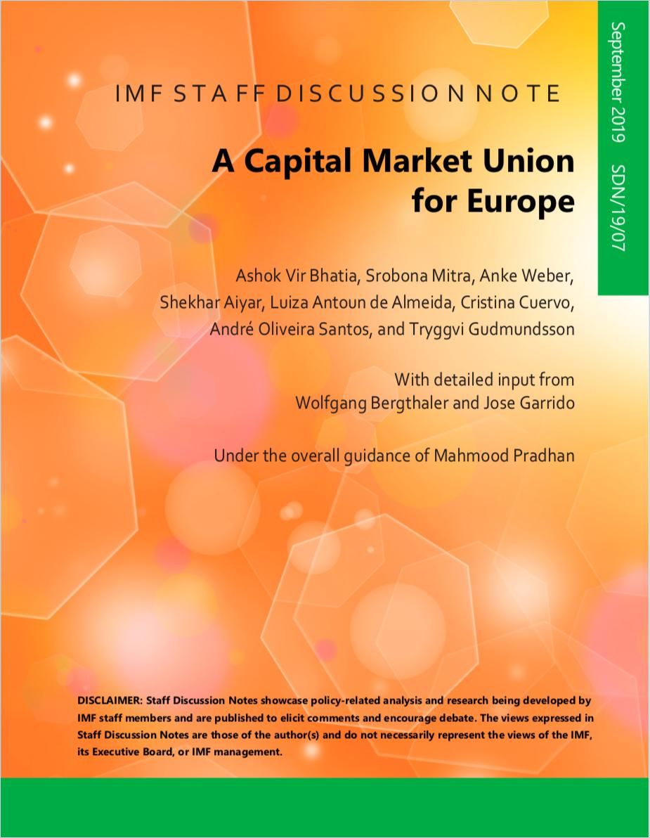 A Capital Market Union for Europe Book Cover