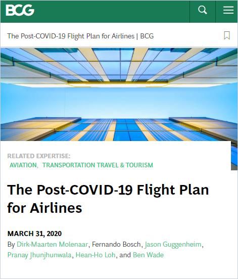 The Post-COVID -19 Flight Plan for Airlines Book Cover
