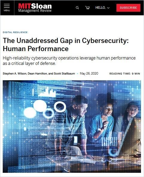 The Unaddressed Gap in Cybersecurity: Human Performance Book Cover