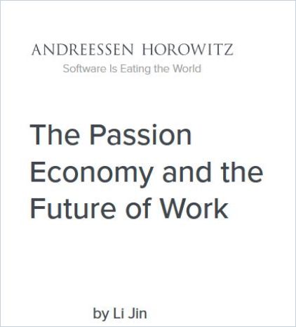 The Passion Economy and the Future of Work Book Cover