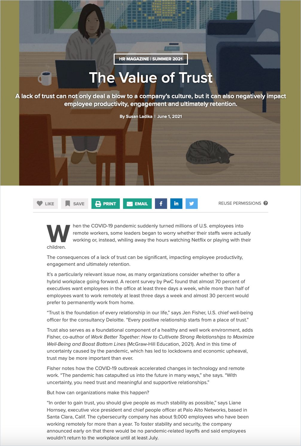 The Value of Trust Book Cover