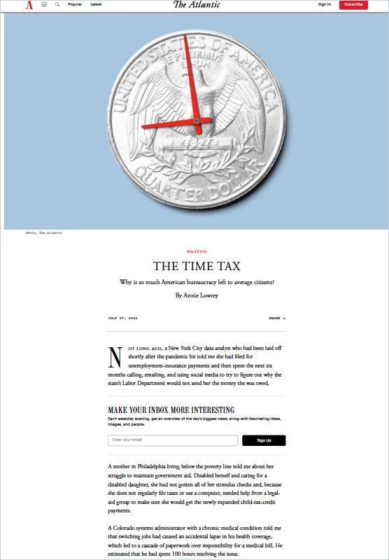 The Time Tax Book Cover