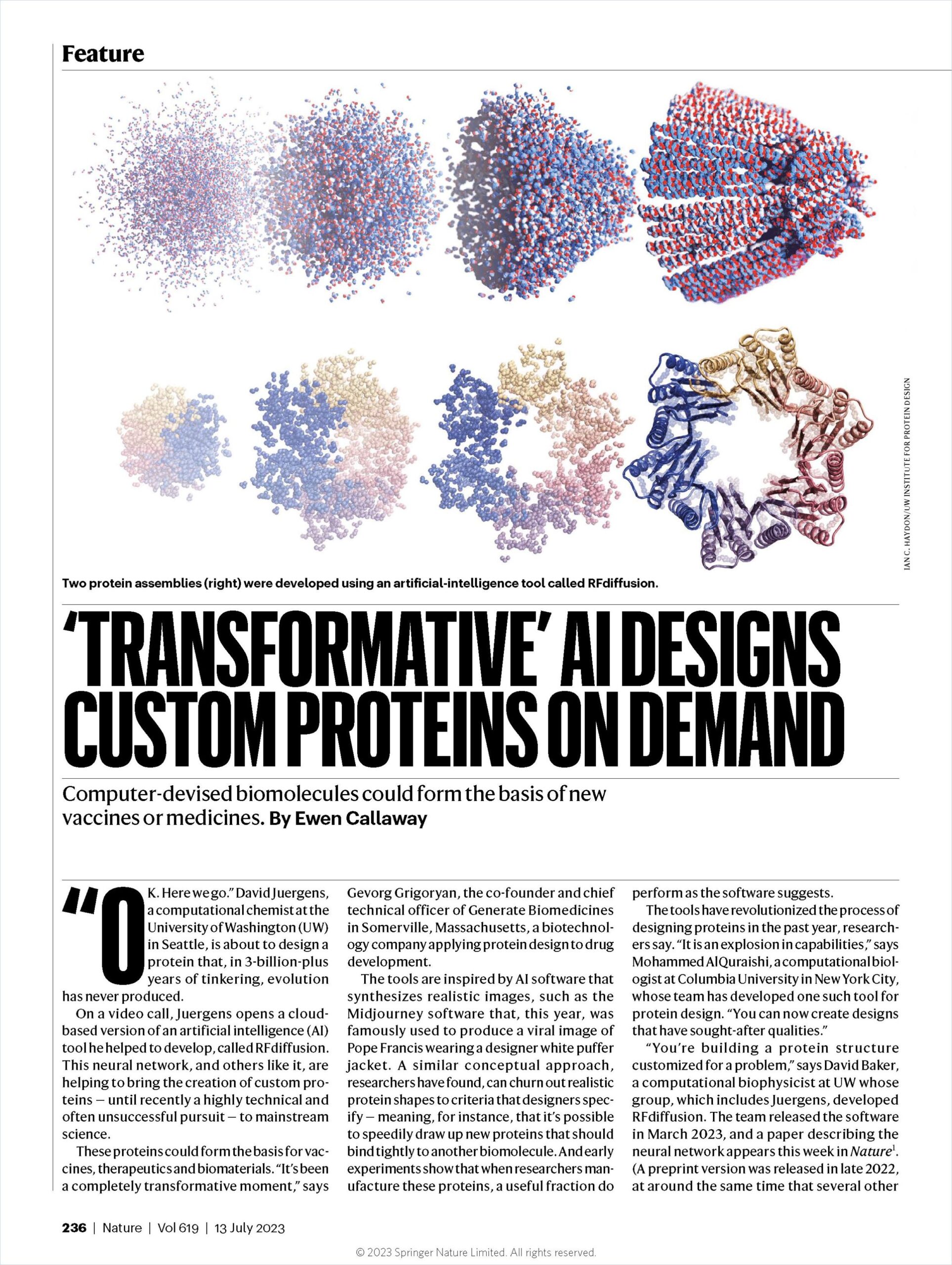 ‘Transformative’ AI Designs Custom Proteins on Demand Book Cover