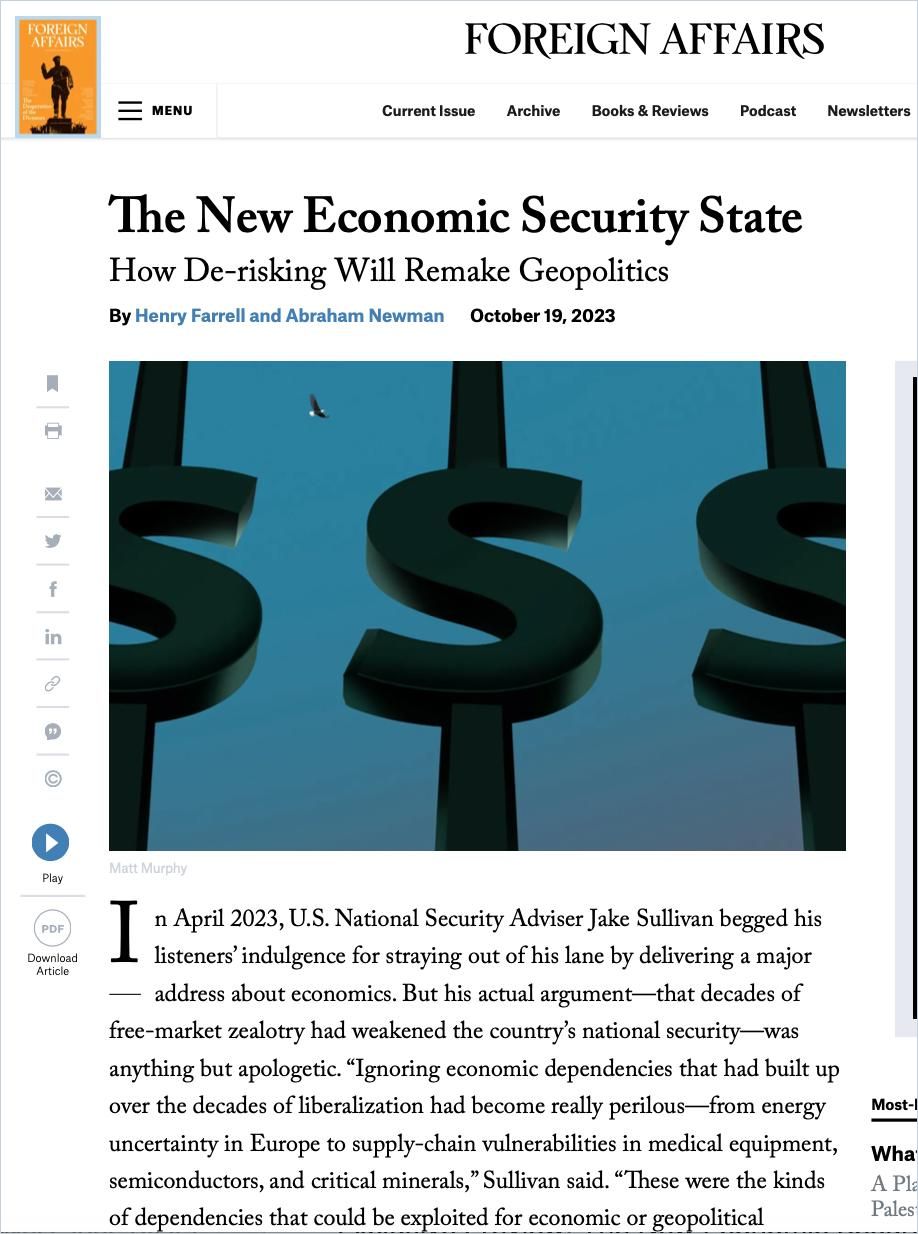 The New Economic Security State Book Cover