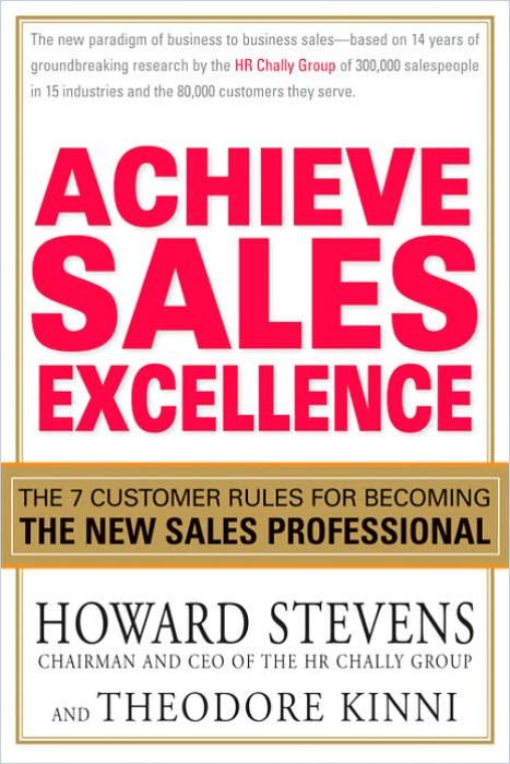 Achieve Sales Excellence Book Cover