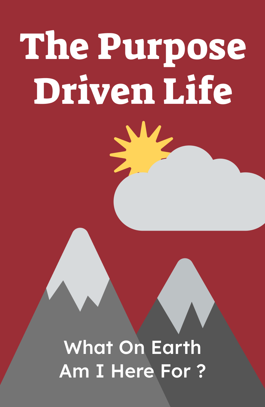 The Purpose Driven Life Book Cover