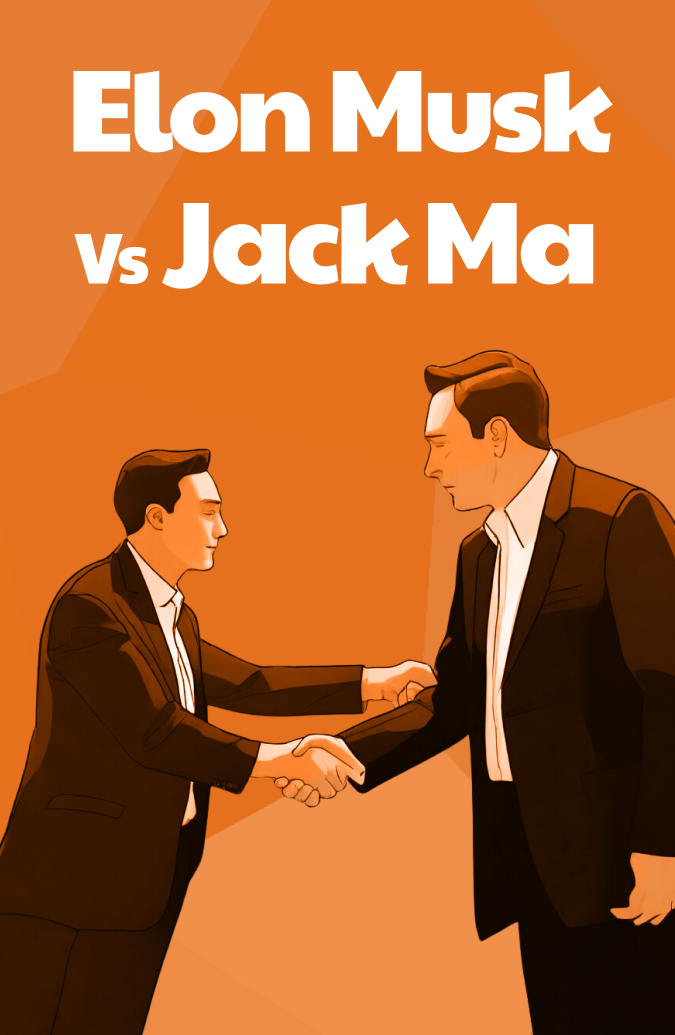 Elon Musk Vs Jack Ma Debate Book Cover